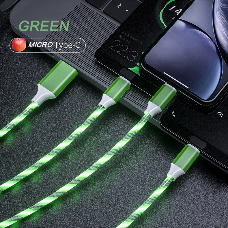 ROHS USB 2.0 Data Transfer Cable 1.2m Extension Cable LED Lightning