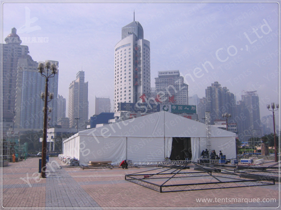 Clear Span No Center Large Canopy Tent Gable Pole Aluminum Alloy Frame