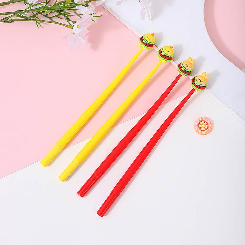Cute Kawaii Pen Accessories For Girl Animal Fruit Shaped Stress Relief Supplies Gel Ink Pens With Replacement Refills For Kids Students School Office