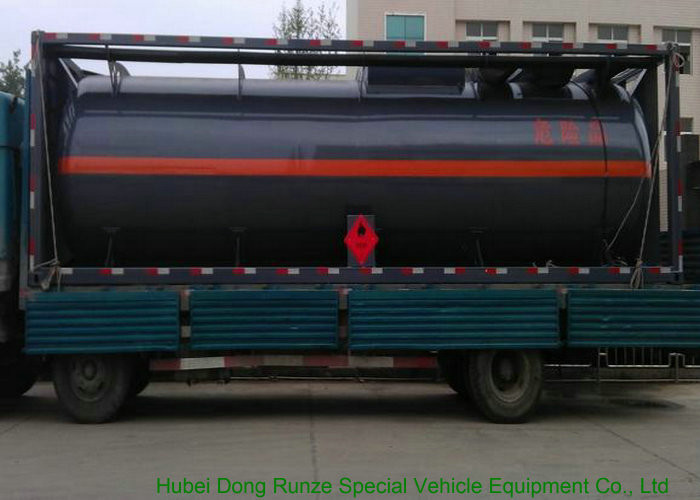 316 Stainless Steel ISO Tank Container 20 FT For Hazardous Liquids Road transport