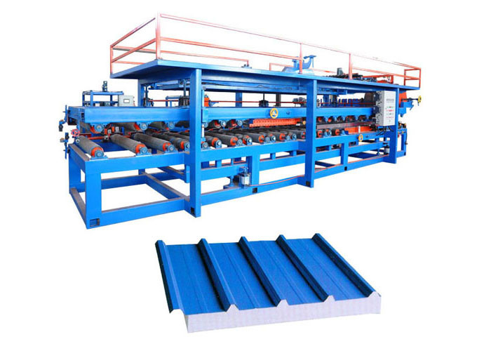 Power 32 Kw Steel Sandwich Panel Machine , Sandwich Panel Production Line