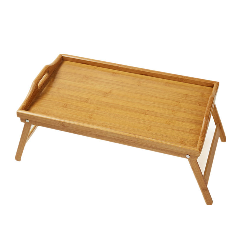 25.1''X10.6''X7.2'' Eco Friendly Bamboo Bed Tray With Folding Legs