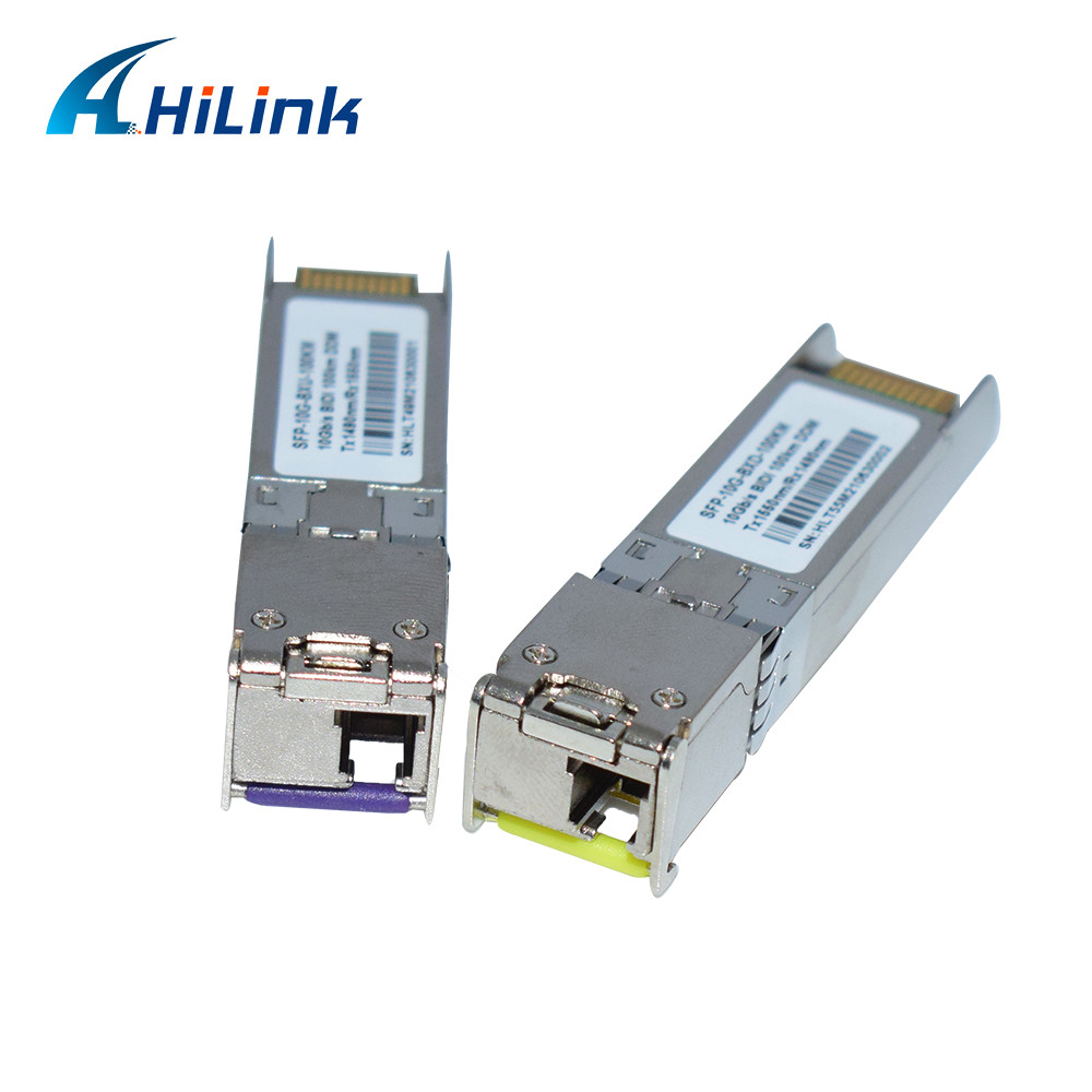 10G SFP+ BIDI 100KM Tx1490nm/Rx1550nm LC Fiber Optic Transceiver SFP-10G-BX-100KM