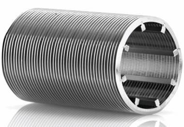 Dia 50mm Welded Profile Wire Continuous Slot Screen Tubes With Wedge Support