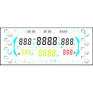 Customized PIN Connector Intelligent Drying Oven IN 7 Segment LCM LCD Display