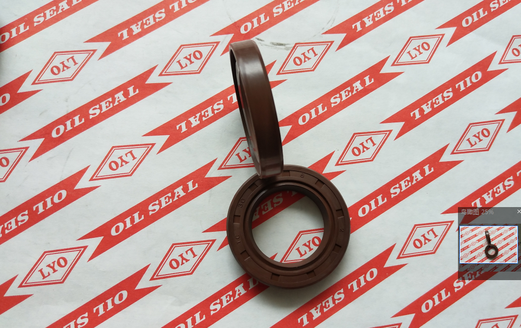 TC framework oil seal,model 30*46*8,NBR material,color is generally biack and brown.
