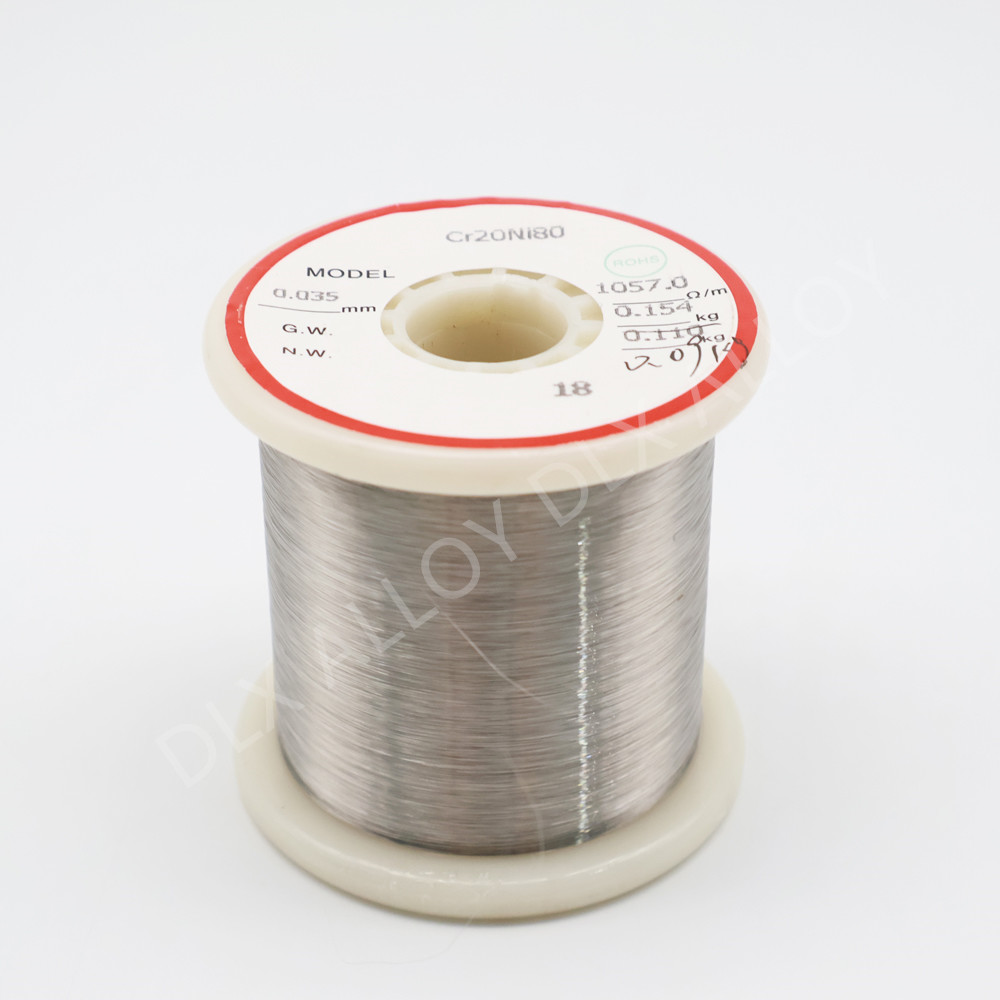 Cr20Ni80 Wire Nickel Alloy 1400℃ Melting Point Used In Industrial Furnaces