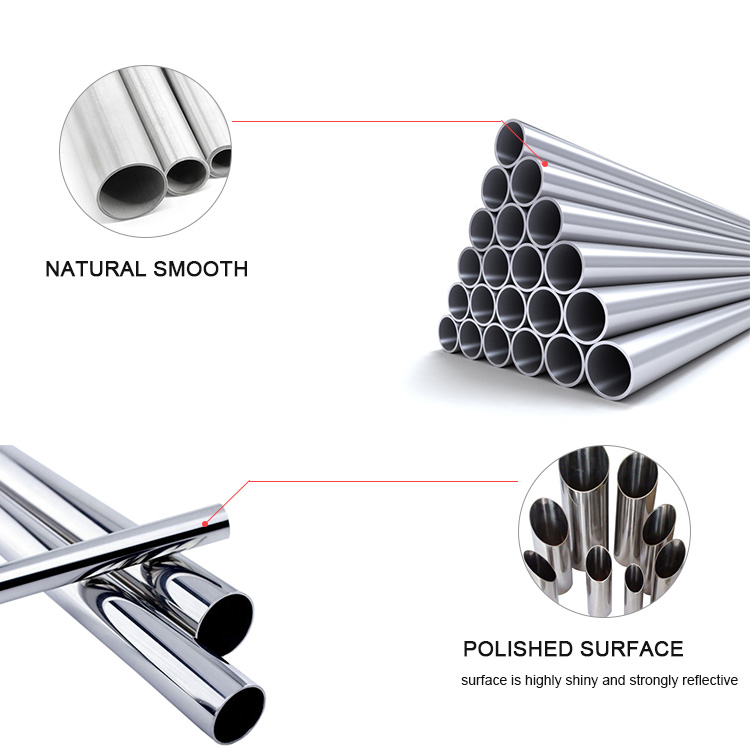 Seamless Round Square 2 Inch Stainless Steel Tubing 6000mm ASTM JIS GB