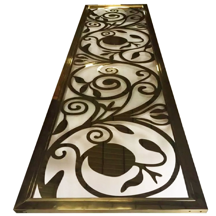 Elegant separation stainless steel room divider wall panels