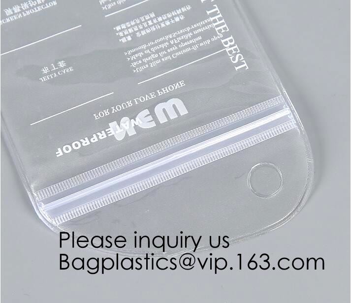 Personalized Transparent Waterproof PVC Plastic Wet Underwear Zip lockk Packing Bag,Simple Design Pvc Makeup Bag Women Zip