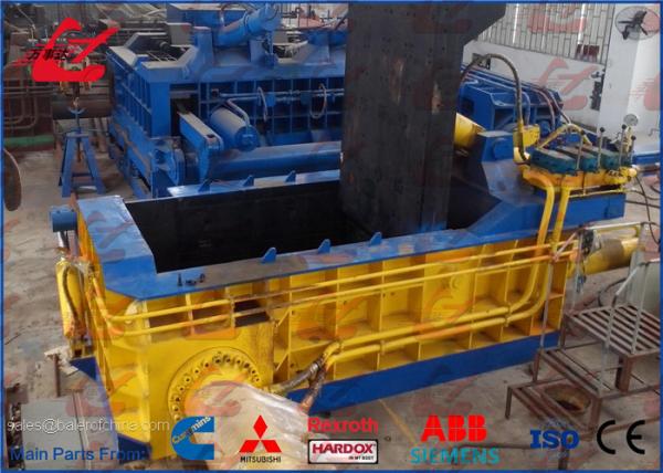 Lathe Parings Turnings Scrap Baler 250x250mm Bale Size 18.5kW Motor Hydraulic