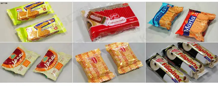 Foods Vegetable Fruits Flow Wrap Packaging Machine CE SGS ISO9001