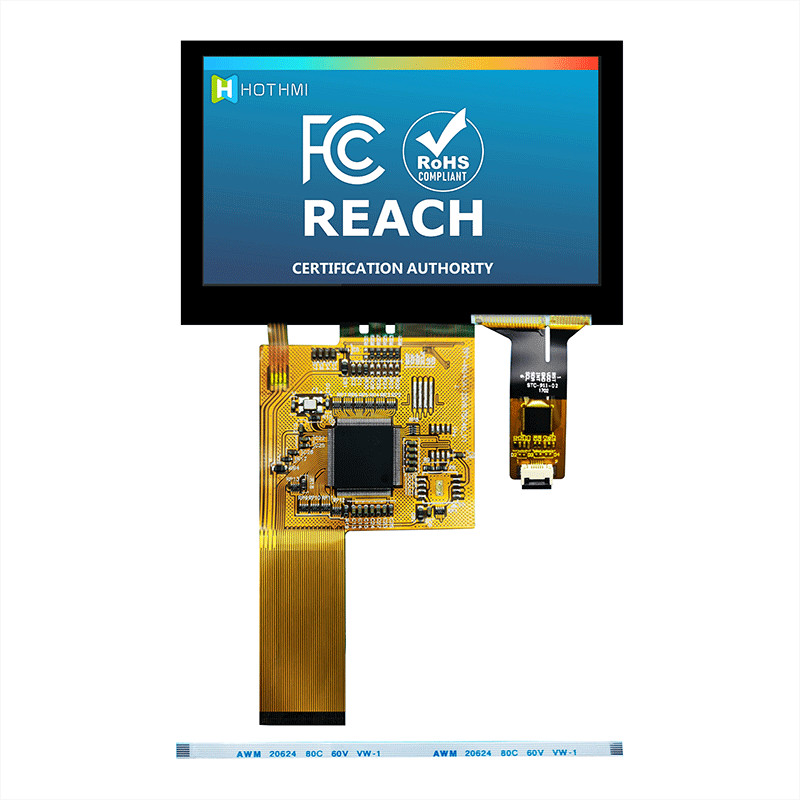 4.3 Inch 800x480 TFT Lcd Monitor Pcap Monitor TFT LCD Display Manufacturer