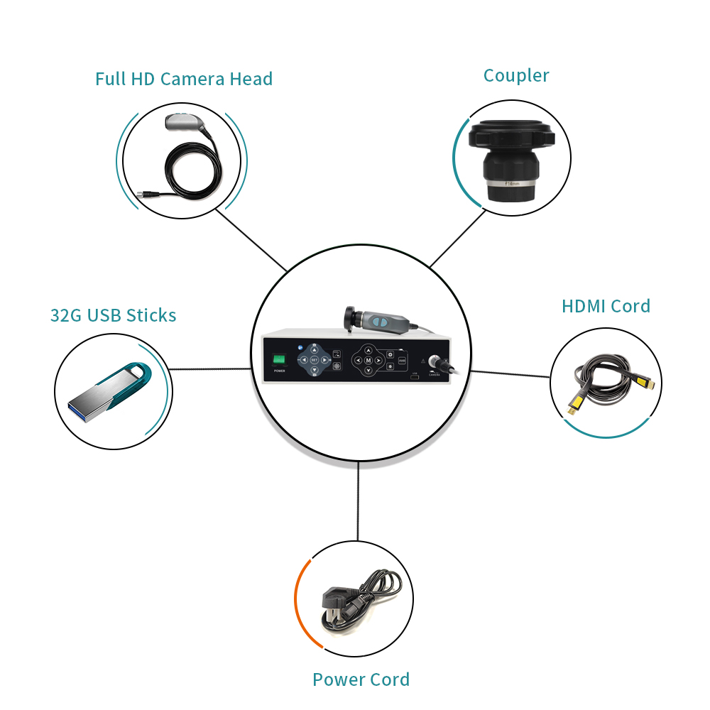 Diagnosis Injection ENT Endoscopy Camera System With Divided Image Technology Imaging