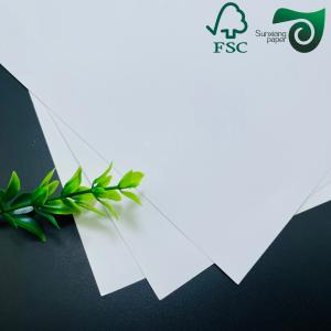 FSC 300gsm 350gsm Recyclable White C2S Coated Paper  Highly Polished Finish Art Paper