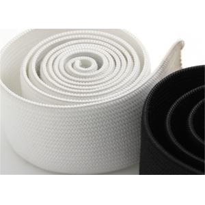  0.25 Cm Flat Elastic Band Drawstring For Garment Hem / Polyester Webbing Tape Manufactures