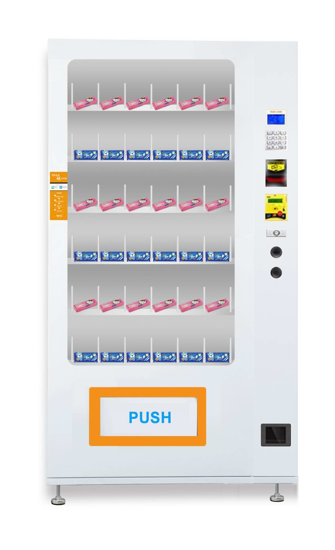 Automatic Condom Vending Machine , Condom Dispenser Machine 665 * 700 * 2040MM