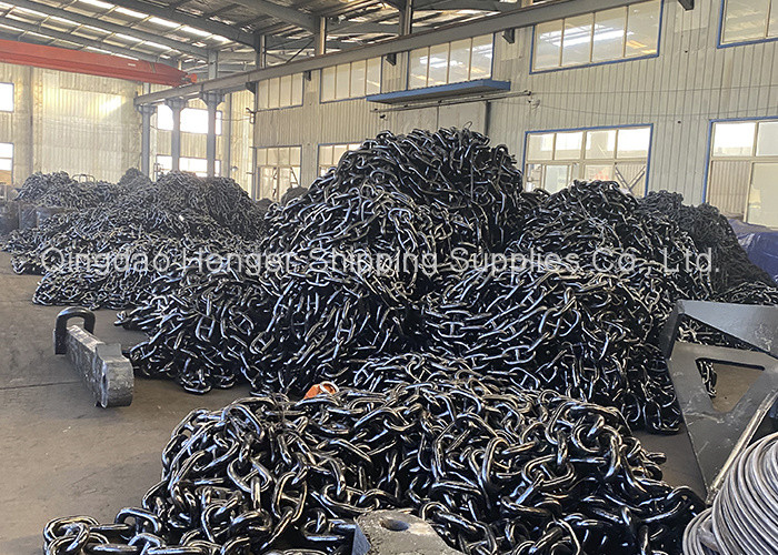 Black Painted Stud Link Anchor Chain Marine Anchor Chain