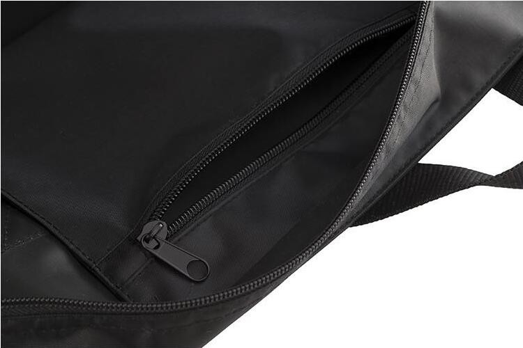 High quality wholesale cheap shopping black nylon foldable tote bag