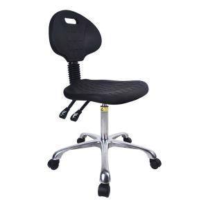 Black PU Foam Anti Static Lab Chair Esd Lab Chair With Backrest