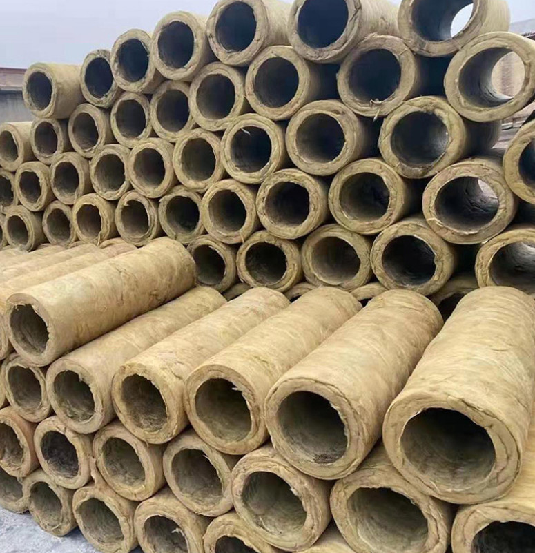 Cinema Sound Absorbing Rock Wool Tube Pipe 10cm Thick Yellow