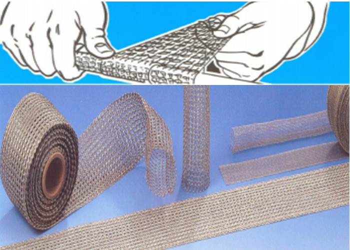 Copper Knitted Wire Mesh Tape Width 10-500mm 37mm 38mm Dia Sample Available