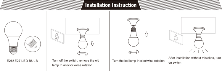 7W led bulb E14 E27 B22 China led light bulbs
