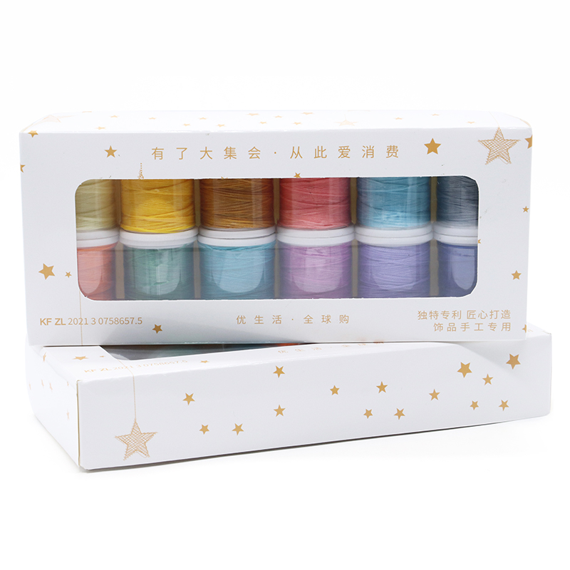0.8mm Diameter Waxed Thread Set of 12 for Leather Sewing Long Stitching Made Easy