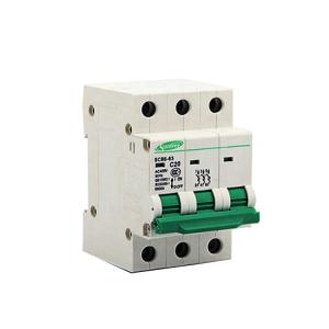 3 Pole 40A Electrical SCB8-63 MCB Circuit Breakers