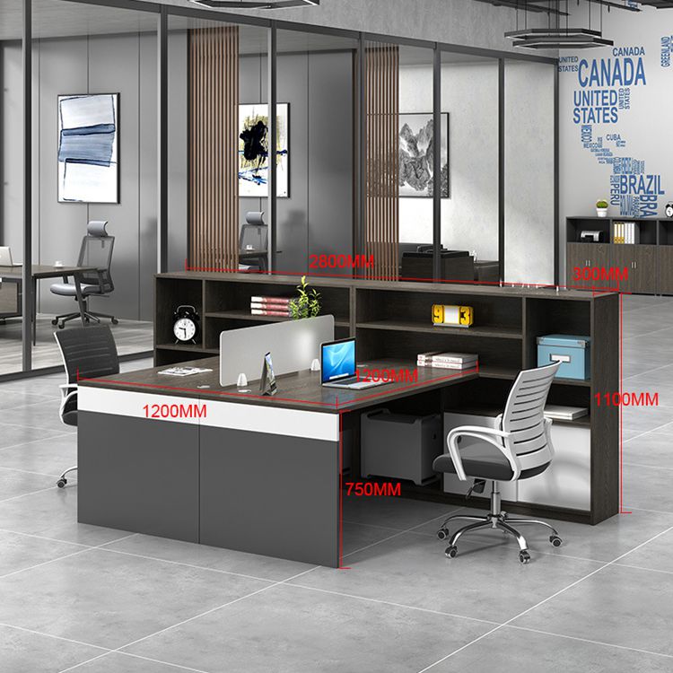 Modern Style Office Workstation With Open Modular Design And MFC Material