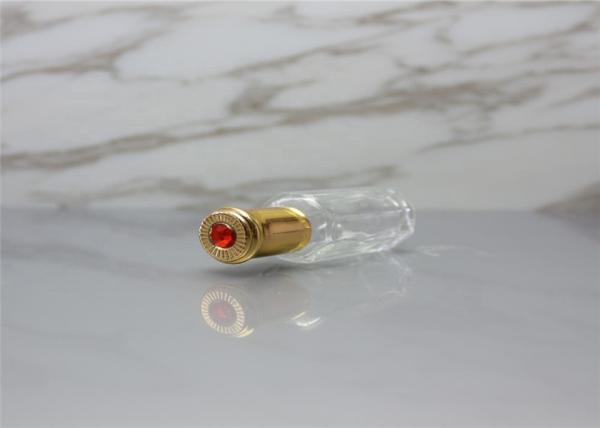 Round 3ml 6ml Empty Glass Roller Bottles / Glass Roll On Bottle Cosmetic