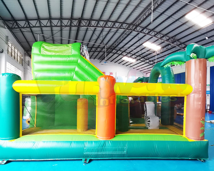 Hotel Inflatable Bounce House Combo Jungle Zoo Jumping Castle