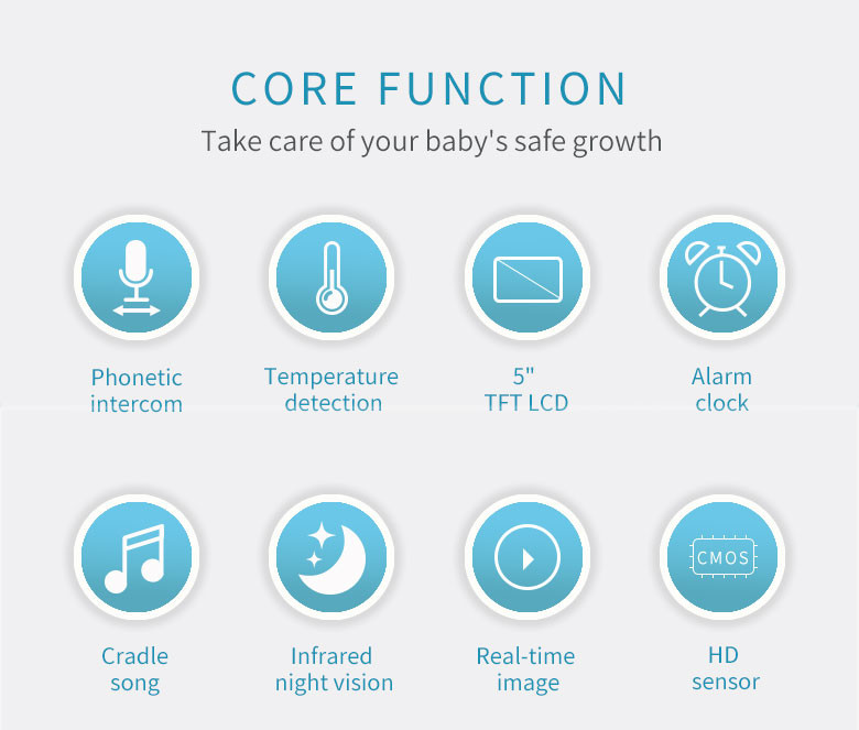 IR 720P Baby Monitor 4000MAh Built In Speaker Mic Big Size HD Screen 940 Wifi Pet Camera