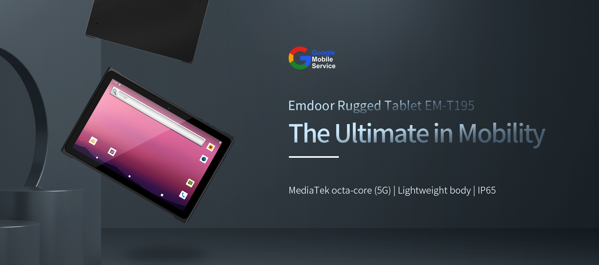650g 10 inch P65 Waterproof 5G Tablet with 1- 4G LTE 2D Barcode Scanner NFC GPS 9500mAh Battery