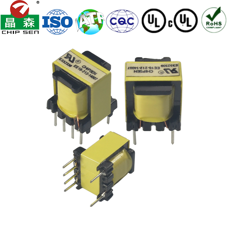 EE Series Customized Transformer 220v to 24v 8 Pin Frequency Inductance Transformer Single Phase 100-500KHz Customized