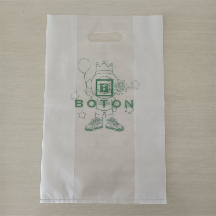 Transparent Handle Bag Hdpe Plastic Bag Die Cut Polybag ODM/OEM Printed Shopping Bags