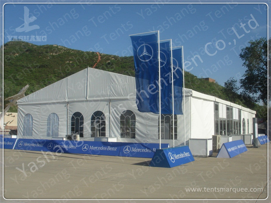 Aluminum Frame Show Event Marquee Tent Rental With Transparent PVC Windows / Glass Door