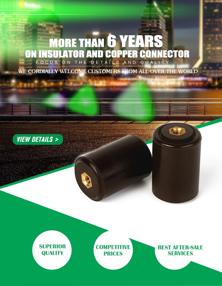 Cylindrical 40x60 low voltage 660V DMC/BMC busbar insulator support