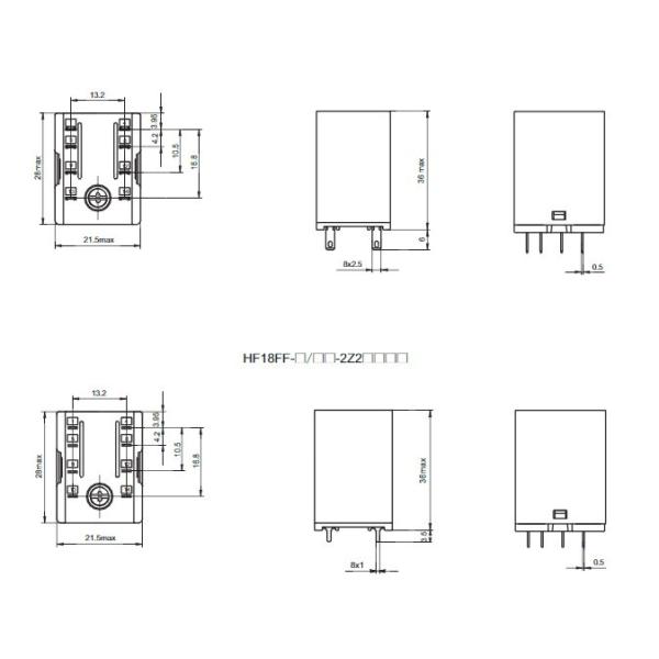 Hongfa HF18FF-024-2Z23D original new relay DIP Original Electronic Compone