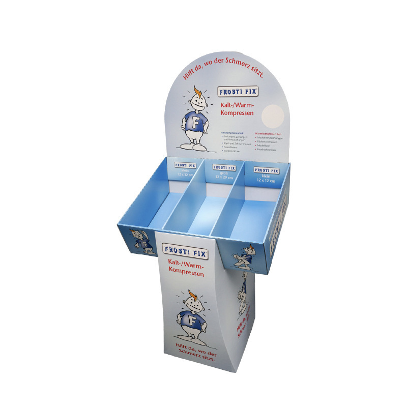 ISO Display Corrugated Box Corrugated Board Paper Display Rack Eco Friendly