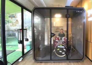  Switchable Glass Portable Soundproof Booth Soundproof Work Pod Manufactures