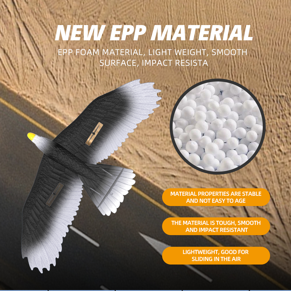 3 Led Light Easy Play 56cm Epp Material Electric Rc Eagle Glider With Remote Outdoor Play for the Whole Family