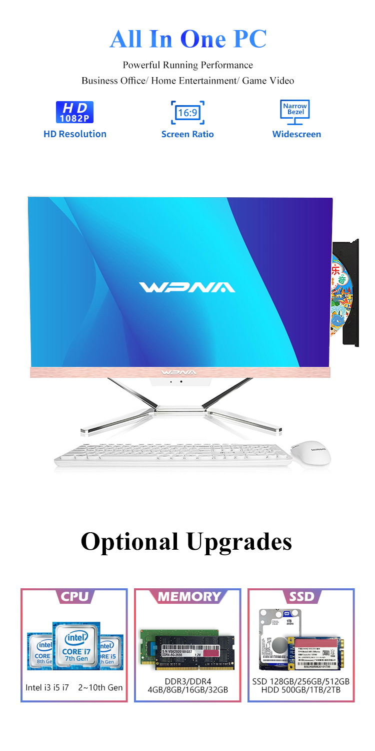 All In One PC 23.8 Inch With I7 Processor 8GB RAM And 1920x1080 Display Resolution