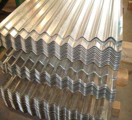 60g/M2-275g/M2 Corrugated Steel Sheet Zinc Coating Galvanized Steel Roofing