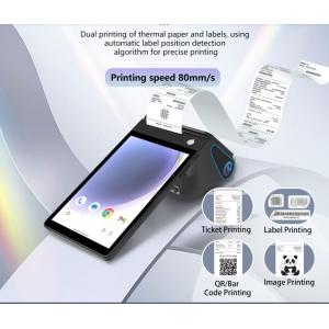 Android Desktop Dual-screen Cash Register Screen with 80mm Printer and Scanner