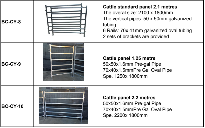 Heavy duty galvanized cattle yard horse fence panel for farm livestock