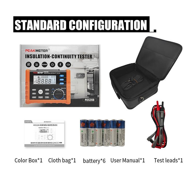 Digital Insulation Resistance Continuity Tester Resistance Meter