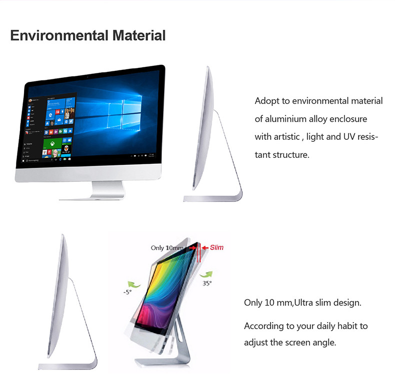 Output 12VDC 5.0A 60W I3 Desktop Computer Touch Screen