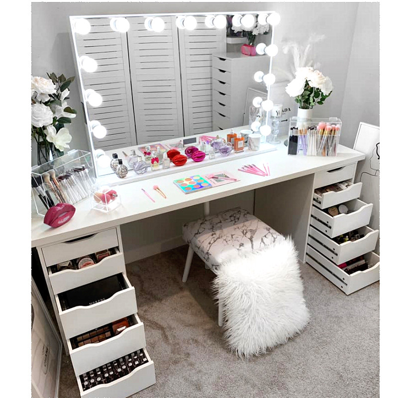 Full Length Hollywood 50x Magnifying Mirror Customzied
