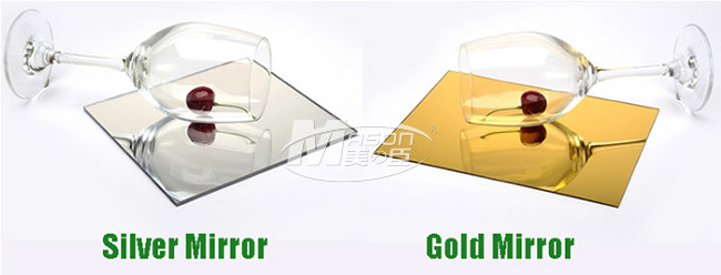 4X8ft Cutting Customized Gold Mirror Acrylic Sheet For Widely Decorations